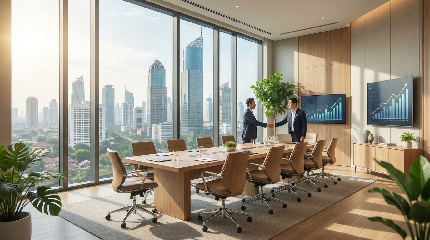 Executive boardroom in Jakarta